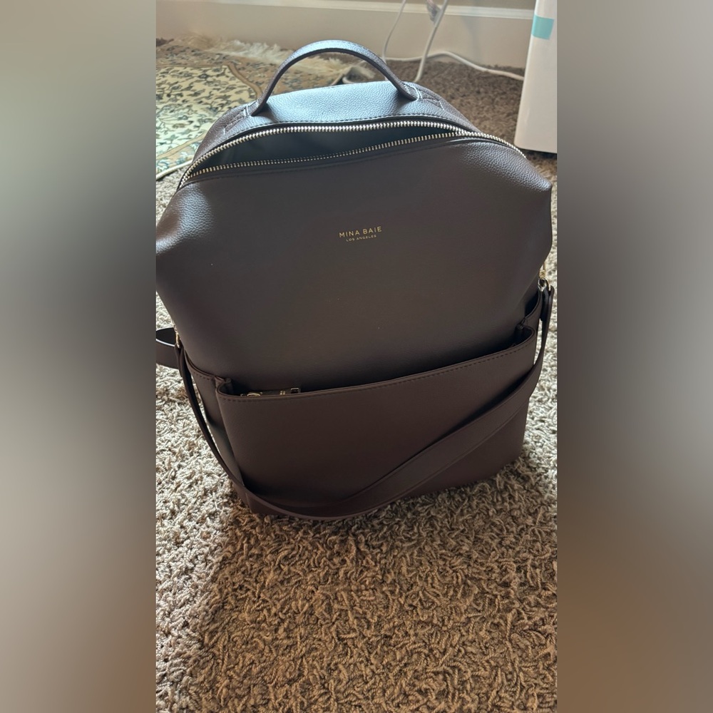 Mina Baie Stevie Midi Backpack (Vegan) coco